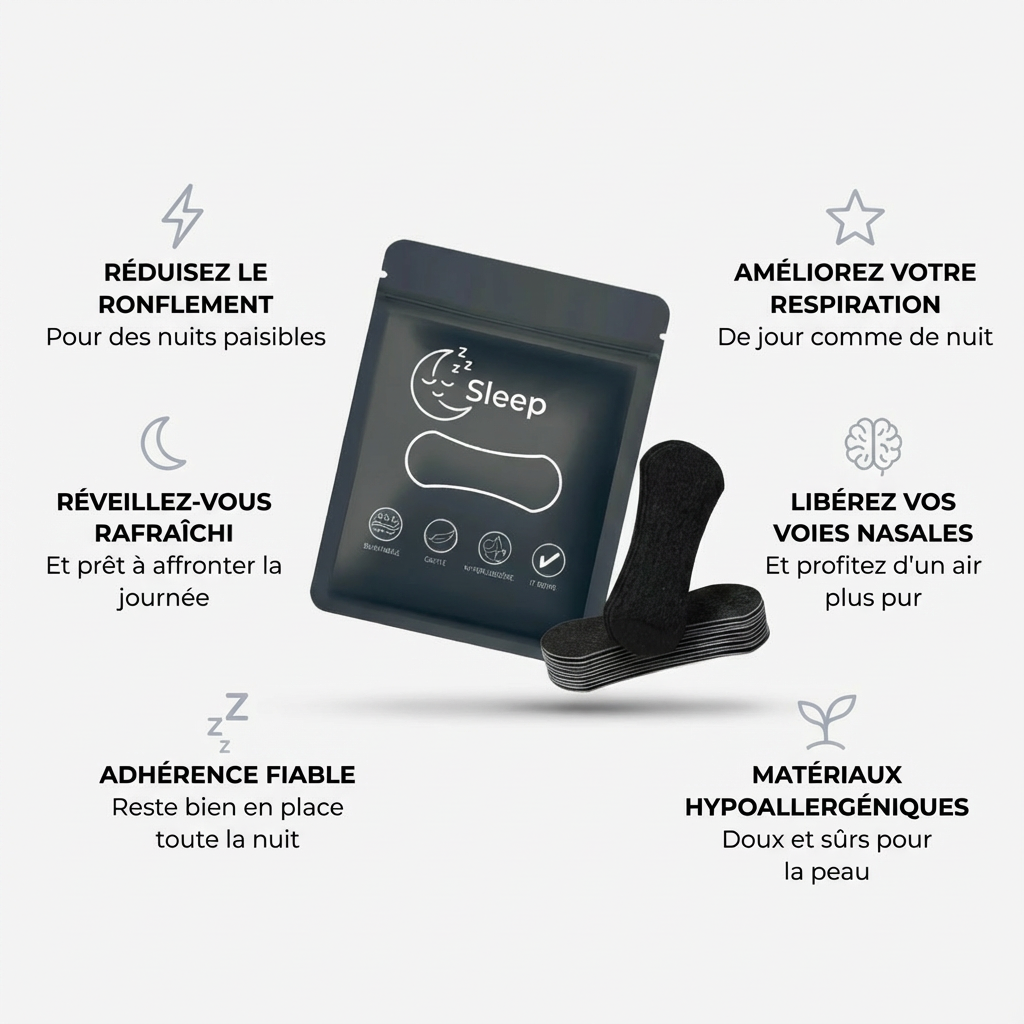 Bandes Nasales Anti-Ronflement