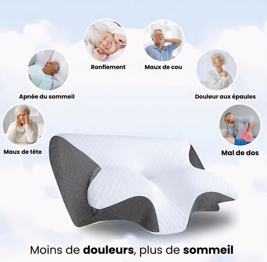 Oreiller Cervical Ergonomique à mémoire de forme