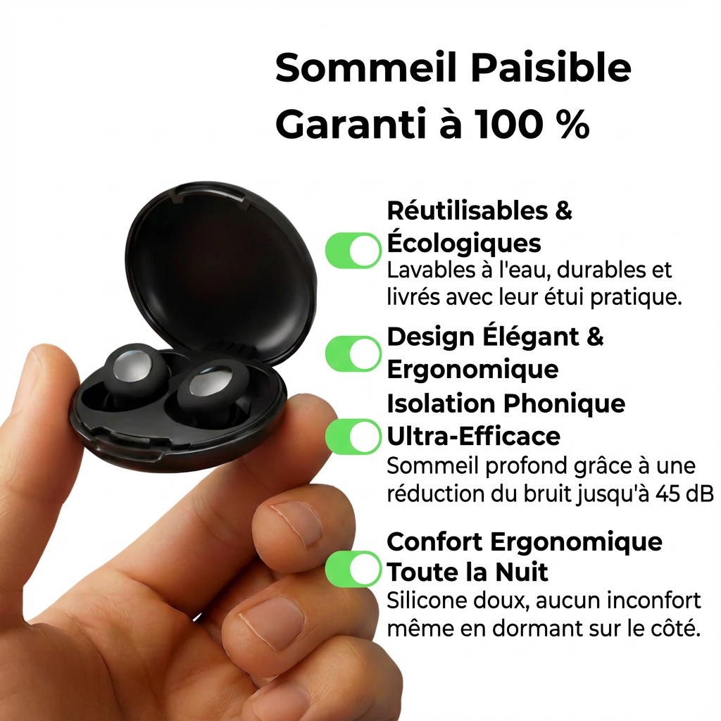 Bouchons d’Oreille Anti-Bruit Sommeil